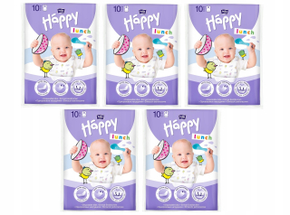 Bella Baby Happy látkový podbradník Viacfarebný 10 ks.